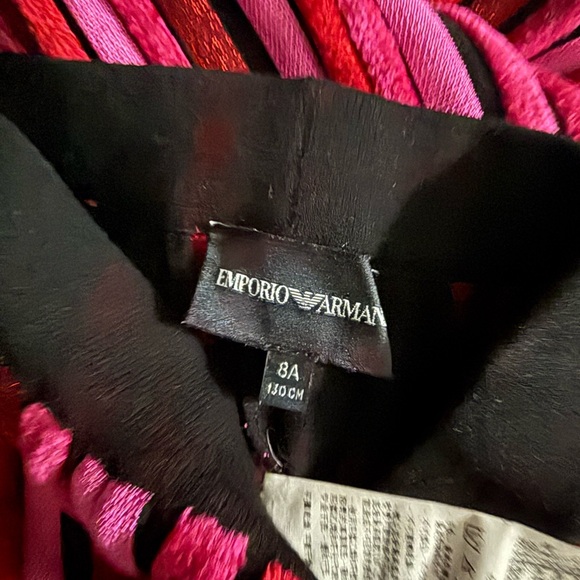 Emporio Armani Jumpsuit Set in Red Pink and Black - Picture 6 of 7